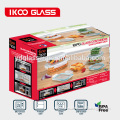 borosilicate glass food container set with gift box